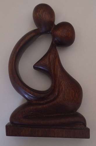 Carving - Lady with a shawl