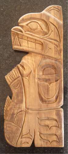 Traditional West Coast Native Art <br> Bear with a salmon